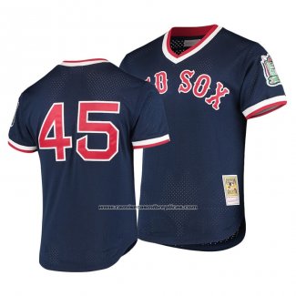 Camiseta Beisbol Hombre Boston Red Sox Pedro Martinez 1999 Cooperstown Collection Mesh Batting Practice Azul