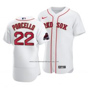 Camiseta Beisbol Hombre Boston Red Sox Rick Porcello Blanco