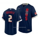 Camiseta Beisbol Hombre Boston Red Sox Xander Bogaerts 2021 All Star Replica Azul