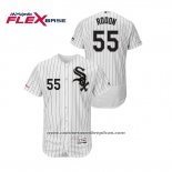 Camiseta Beisbol Hombre Chicago White Sox Carlos Rodon Flex Base Blanco Negro