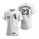 Camiseta Beisbol Hombre Chicago White Sox Edwin Encarnacion Autentico 2020 Primera Blanco