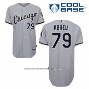 Camiseta Beisbol Hombre Chicago White Sox Jose Abreu 79 Gris Cool Base