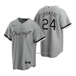 Camiseta Beisbol Hombre Chicago White Sox Yasmani Grandal Replica Gris