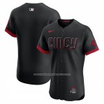 Camiseta Beisbol Hombre Cincinnati Reds 2025 City Connect Elite Negro