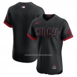Camiseta Beisbol Hombre Cincinnati Reds 2025 City Connect Elite Negro