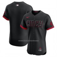 Camiseta Beisbol Hombre Cincinnati Reds 2025 City Connect Elite Negro
