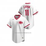 Camiseta Beisbol Hombre Cincinnati Reds Barry Larkin Cooperstown Collection Primera Blanco