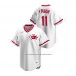 Camiseta Beisbol Hombre Cincinnati Reds Barry Larkin Cooperstown Collection Primera Blanco