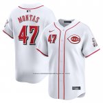 Camiseta Beisbol Hombre Cincinnati Reds Frankie Montas Primera Limited Blanco