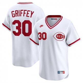 Camiseta Beisbol Hombre Cincinnati Reds Ken Griffey Throwback Cooperstown Collection Limited Blanco