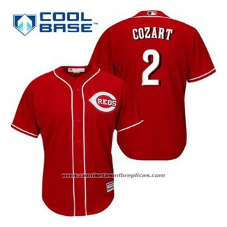 Camiseta Beisbol Hombre Cincinnati Reds Zack Cozart 2 Rojo Alterno Cool Base