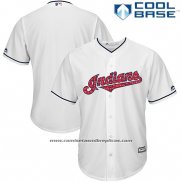 Camiseta Beisbol Hombre Cleveland Indians 2017 Estrellas y Rayas Blanco Cool Base