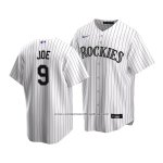 Camiseta Beisbol Hombre Colorado Rockies Connor Joe Replica Blanco