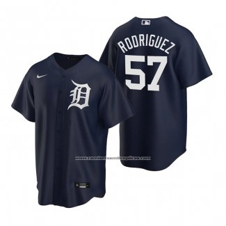 Camiseta Beisbol Hombre Detroit Tigers Eduardo Rodriguez Replica Alterno Azul