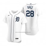 Camiseta Beisbol Hombre Detroit Tigers Javier Baez Autentico Primera Blanco