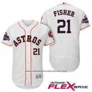 Camiseta Beisbol Hombre Houston Astros Derek Fisher Blanco Flex Base