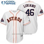 Camiseta Beisbol Hombre Houston Astros Francisco Liriano Blanco Cool Base