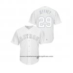 Camiseta Beisbol Hombre Houston Astros Joe Biagini 2019 Players Weekend Jeffrey Replica Blanco
