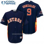 Camiseta Beisbol Hombre Houston Astros Marwin Gonzalez Azul Cool Base