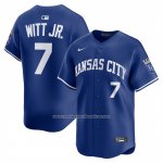 Camiseta Beisbol Hombre Kansas City Royals Bobby Witt Jr Alterno 2 Limited Azul