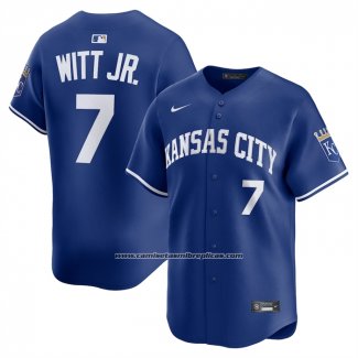 Camiseta Beisbol Hombre Kansas City Royals Bobby Witt Jr Alterno 2 Limited Azul