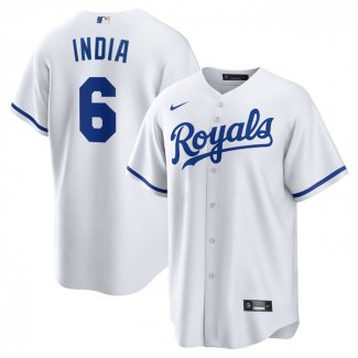 Camiseta Beisbol Hombre Kansas City Royals Jonathan India Primera Replica Blanco