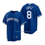 Camiseta Beisbol Hombre Kansas City Royals Nicky Lopez Alterno Replica Azul