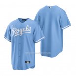 Camiseta Beisbol Hombre Kansas City Royals Replica Alterno Azul2