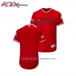 Camiseta Beisbol Hombre Los Angeles Angels 2018 Stars & Stripes Flex Base Scarlet
