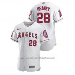 Camiseta Beisbol Hombre Los Angeles Angels Andrew Heaney Autentico Blanco