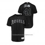 Camiseta Beisbol Hombre Los Angeles Angels Justin Bour 2019 Players Weekend Autentico Negro