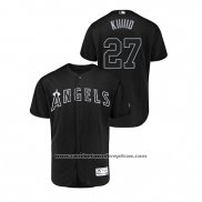 Camiseta Beisbol Hombre Los Angeles Angels Mike Trout 2019 Players Weekend Autentico Negro