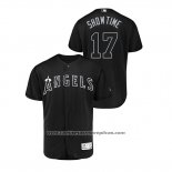 Camiseta Beisbol Hombre Los Angeles Angels Shohei Ohtani 2019 Players Weekend Autentico Negro