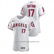 Camiseta Beisbol Hombre Los Angeles Angels Shohei Ohtani Autentico Blanco