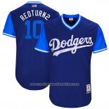 Camiseta Beisbol Hombre Los Angeles Dodgers 2017 Little League World Series Justin Turner Azul