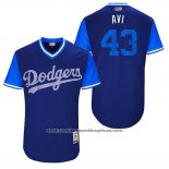 Camiseta Beisbol Hombre Los Angeles Dodgers 2017 Little League World Series Luis Avilan Azul