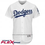 Camiseta Beisbol Hombre Los Angeles Dodgers Blank Blanco Flex Base Autentico Collection