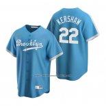 Camiseta Beisbol Hombre Los Angeles Dodgers Clayton Kershaw Cooperstown Collection Alterno Azul