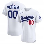 Camiseta Beisbol Hombre Los Angeles Dodgers Elite Retired Roster Primera Blanco
