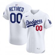 Camiseta Beisbol Hombre Los Angeles Dodgers Elite Retired Roster Primera Blanco