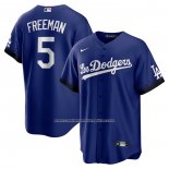 Camiseta Beisbol Hombre Los Angeles Dodgers Freddie Freeman City Connect Replica Azul