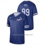 Camiseta Beisbol Hombre Los Angeles Dodgers Hyun Jin Ryu Cooperstown Collection Legend Azul