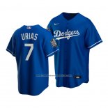 Camiseta Beisbol Hombre Los Angeles Dodgers Julio Urias 2020 Replica Alterno Azul