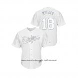 Camiseta Beisbol Hombre Los Angeles Dodgers Kenta Maeda 2019 Players Weekend Maeken Replica Blanco