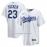 Camiseta Beisbol Hombre Los Angeles Dodgers Kyle Tucker Primera Replica Blanco