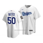 Camiseta Beisbol Hombre Los Angeles Dodgers Mookie Betts 2020 Replica Primera Blanco