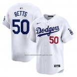 Camiseta Beisbol Hombre Los Angeles Dodgers Mookie Betts Primera Limited Blanco