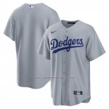 Camiseta Beisbol Hombre Los Angeles Dodgers Segunda Replica Gris