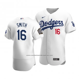 Camiseta Beisbol Hombre Los Angeles Dodgers Will Smith 2020 Autentico Primera Blanco