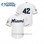 Camiseta Beisbol Hombre Miami Marlins 2019 Jackie Robinson Day Cool Base Blanco